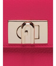 FURLA 1927 Mini sac à bandoulière en cuir rose pop - Sacs pour Femme - 3