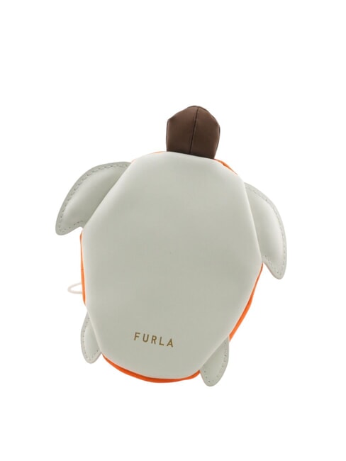 ALLEGRA Porte-monnaie tortue avec cordon de serrage orange fluorescent + poudre de talc + poudre de cognac - Portefeuilles Femme