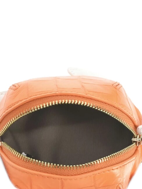 ALLEGRA Porte-monnaie tortue avec cordon de serrage orange fluorescent + poudre de talc + poudre de cognac - Portefeuilles Femme