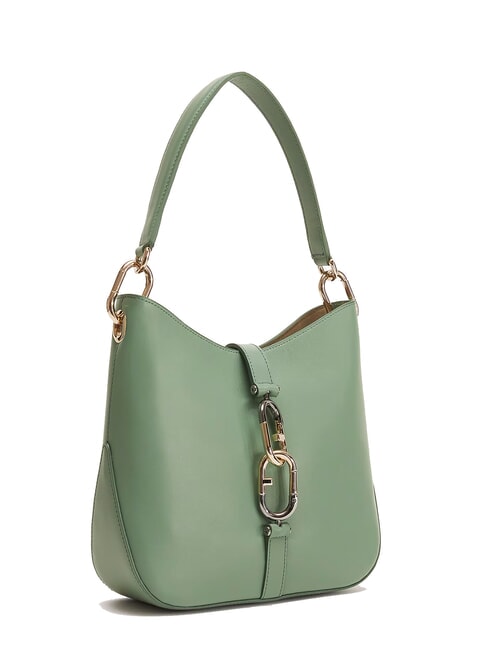 SIRENA S Sac à bandoulière en cuir olive - Sacs pour Femme