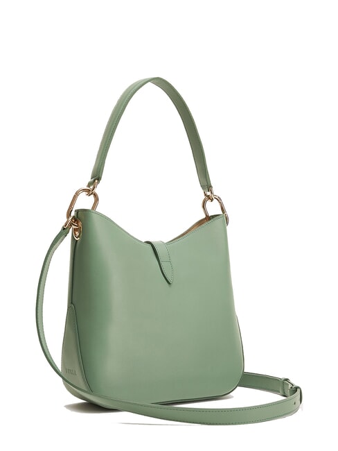 SIRENA S Sac à bandoulière en cuir olive - Sacs pour Femme