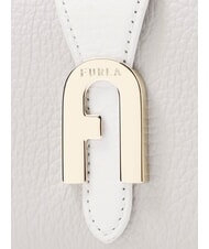 FURLA SOFIA GRAINY Portefeuille moyen en cuir de veau perle et + marbre c + talc h - Portefeuilles Femme - 3