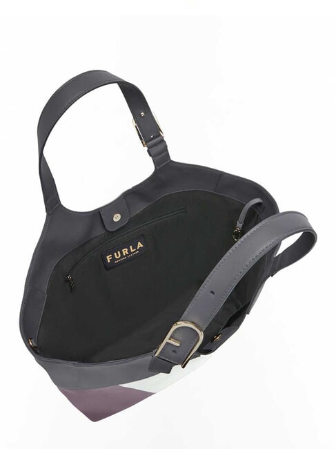 FLOW Sac bandoulière en cuir imprimé guimauve+aura+sol - Sacs pour Femme