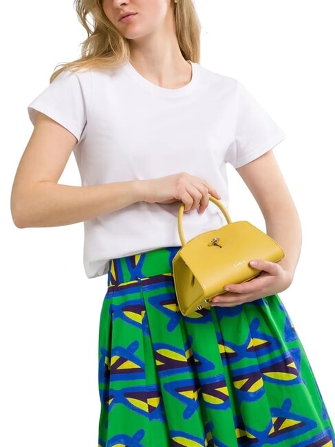 GENESI Mini sac en cuir avec bandoulière Miel - Sacs pour Femme