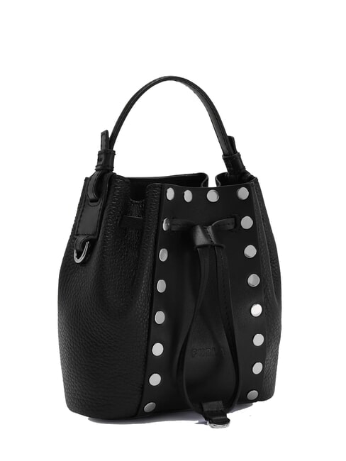 MIASTELLA Mini sac seau en cuir de veau Noir - Sacs pour Femme