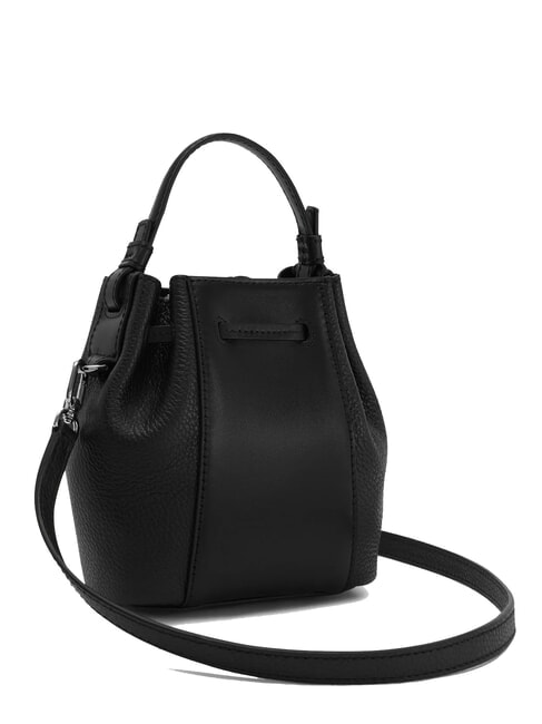 MIASTELLA Mini sac seau en cuir de veau Noir - Sacs pour Femme