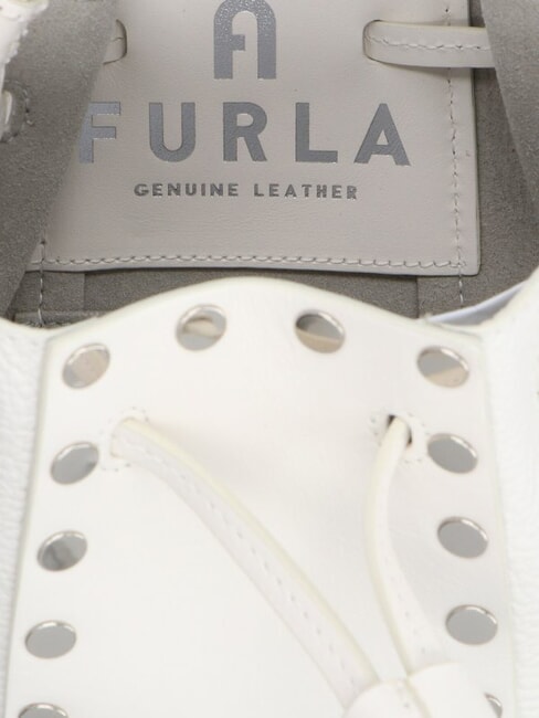 MIASTELLA Mini sac seau en cuir de veau talc - Sacs pour Femme