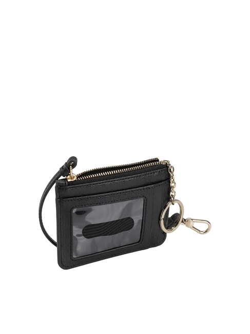 BABYLON Porte-cartes en cuir avec porte-clés Noir - Portefeuilles Femme