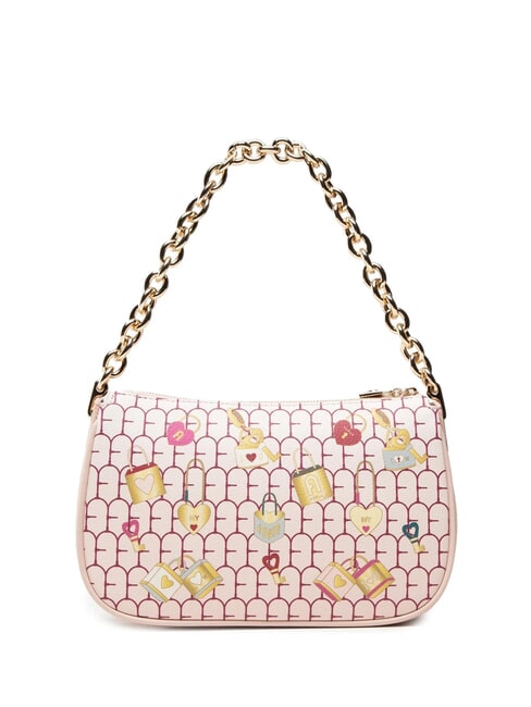 MOON Petit sac à bandoulière en cuir tons bon bon - Sacs pour Femme