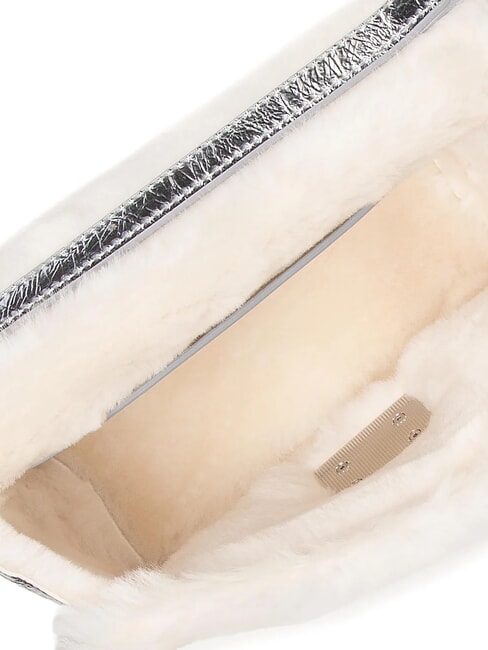 1927 SOFT Mini sac à main avec bandoulière coton blanc + couleur argent + noir - Sacs pour Femme