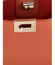 FURLA FLEUR Sac bandoulière en cuir de veau cannelle - Sacs pour Femme - 4
