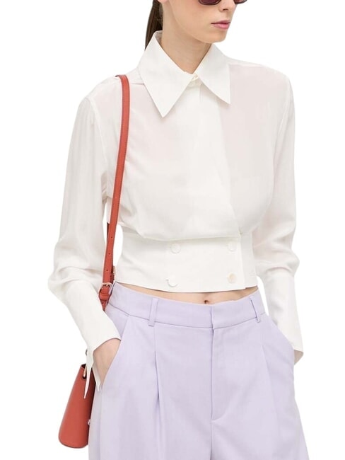 FLEUR Sac bandoulière en cuir de veau cannelle - Sacs pour Femme