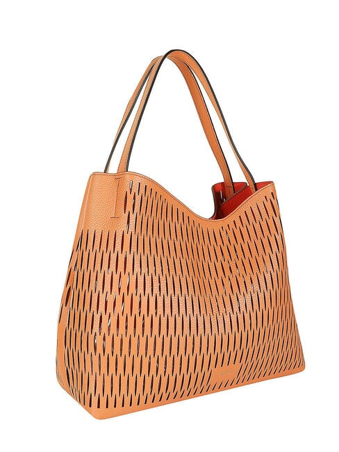 PRIMULA Sac bandoulière en cuir perforé coucher de soleil - Sacs pour Femme