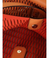 FURLA PRIMULA Sac bandoulière en cuir perforé coucher de soleil - Sacs pour Femme - 6