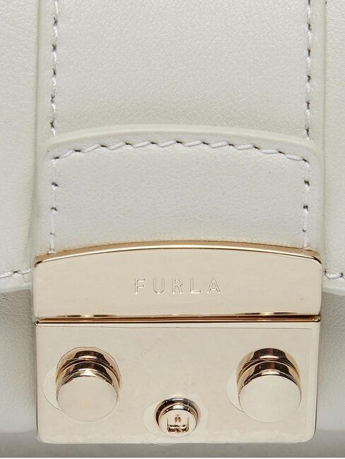 METROPOLIS Mini sac porté épaule en cuir Guimauve - Sacs pour Femme