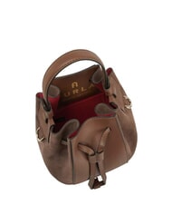 FURLA MIASTELLA Mini sac seau en cuir pralines - Sacs pour Femme - 4