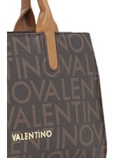 MARIO VALENTINO REGINA RE Sac à main avec logo all-over et bandoulière foncé/naturel - Sacs pour Femme - 4