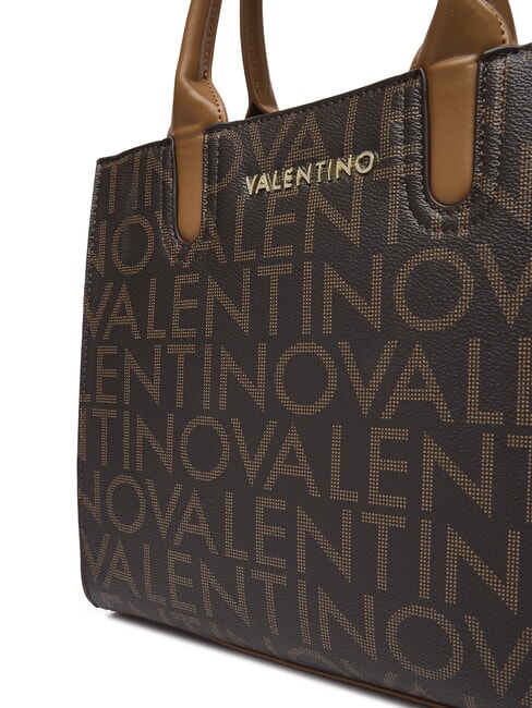 REGINA RE Sac à main avec logo imprimé sur toute la surface foncé/naturel - Sacs pour Femme