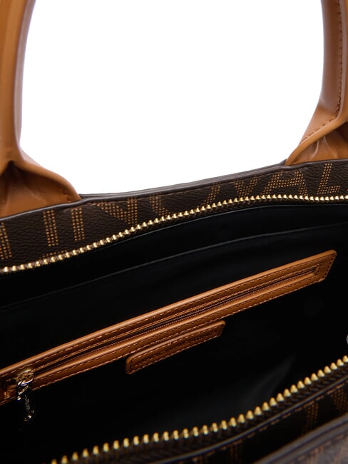 REGINA RE Sac à main avec logo imprimé sur toute la surface foncé/naturel - Sacs pour Femme