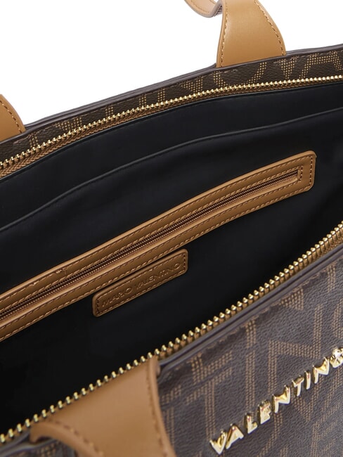 REGINA RE Sac shopping à bandoulière avec logo intégral foncé/naturel - Sacs pour Femme