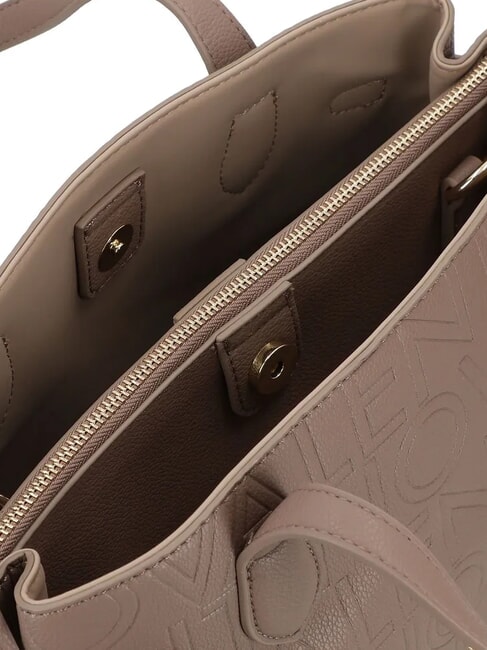 PANSY Sac à main avec deux bandoulières taupe - Sacs pour Femme