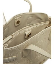 MARIO VALENTINO PANSY Sac à main avec deux bandoulières écru - Sacs pour Femme - 6