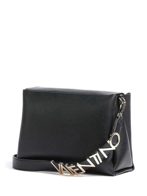 ALEXIA Sac avec logo en m&eacute;tal sur la bandouli&egrave;re noir - Sacs pour Femme