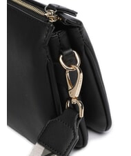 MARIO VALENTINO ZERO RE Sac multifonctionnel imprimé saffiano noir - Sacs pour Femme - 3