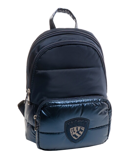 PADDED NYLON Sac à dos avec logo en strass BLEU - Sacs pour Femme