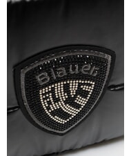 BLAUER PADDED NYLON Sac &agrave; dos avec logo en strass NOIR - Sacs pour Femme - 3