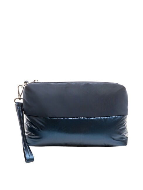 PADDED NYLON Pochette souple avec logo en strass BLEU - Sacs pour Femme