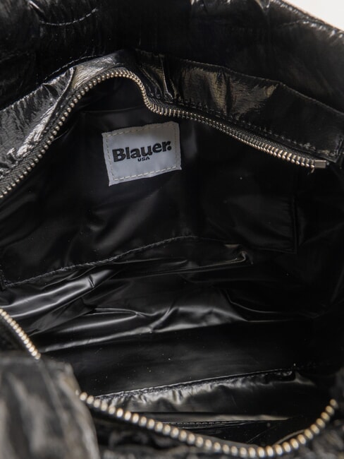 SOFTY Sac shopping matelass&eacute; avec bandouli&egrave;re NOIR - Sacs pour Femme