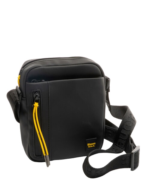 RUBBER Petit sac caoutchouté NOIR - Sacs en Bandoulières pour Homme