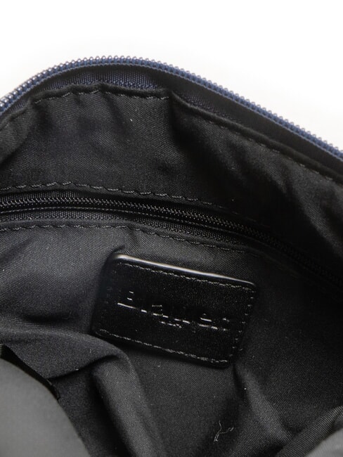 PADDED NYLON Sac bandouli&egrave;re moelleux avec logo en strass BLEU - Sacs pour Femme