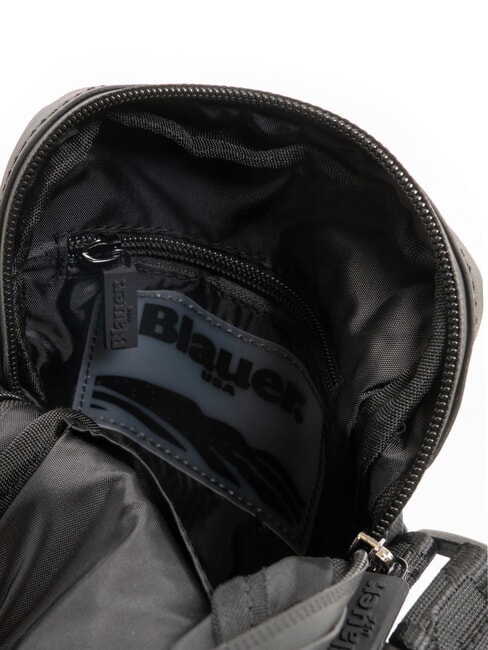 SPLASH Sac &agrave; logo brillant NOIR - Sacs en Bandouli&egrave;res pour Homme