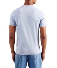 GUESS CHEST BOX T-shirt en coton avec imprimé nimbe bleu - T-shirt - 2