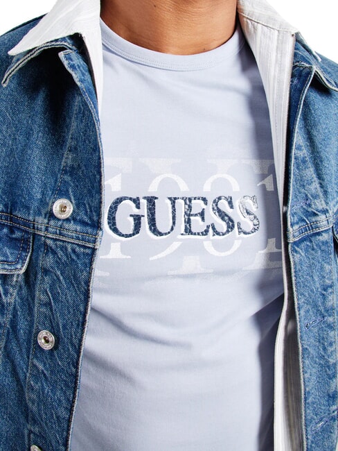 CHEST BOX T-shirt en coton avec imprimé nimbe bleu - T-shirt