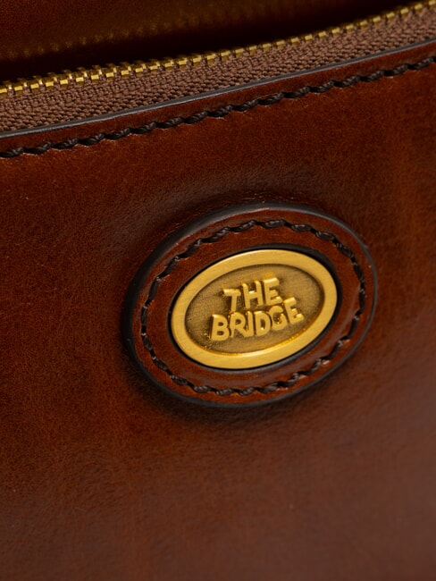 STORY UOMO Sac en cuir avec poche MARRON - Sacs en Bandoulières pour Homme