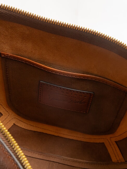 FEDORA Sac &agrave; bandouli&egrave;re en cuir MARRON - Sacs pour Femme