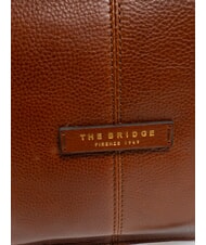 THE BRIDGE ICONS Sac &agrave; main en cuir avec bandouli&egrave;re MARRON - Sacs pour Femme - 3