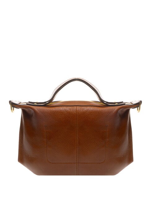 ICONS Sac &agrave; main en cuir avec bandouli&egrave;re MARRON - Sacs pour Femme