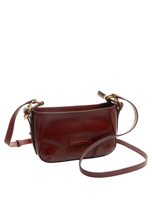 MATILDE Mini sac à bandoulière en cuir Chianti / Bordeaux / Or - Sacs pour Femme