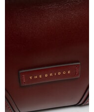 THE BRIDGE MATILDE Mini sac à bandoulière en cuir Chianti / Bordeaux / Or - Sacs pour Femme - 3