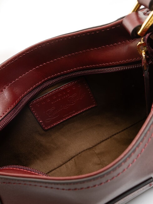 MATILDE Mini sac à bandoulière en cuir Chianti / Bordeaux / Or - Sacs pour Femme