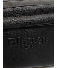 BLAUER WALLSTREET Sac banane à imprimé Saffiano avec poche NOIR - Sacs banane - 3