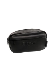 BLAUER WALLSTREET Sac banane à imprimé Saffiano avec poche NOIR - Sacs banane - 4