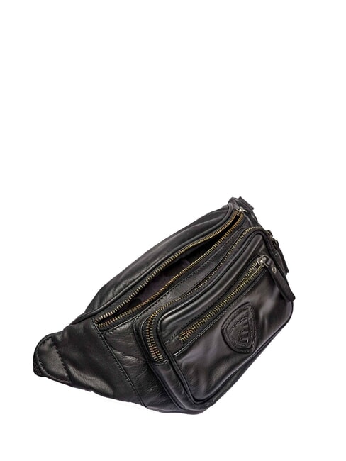 FIRSTCLASS Sac banane en cuir NOIR - Sacs banane