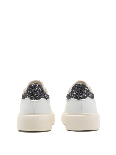 VENUS Baskets en cuir blanc/noir - Chaussures Femme