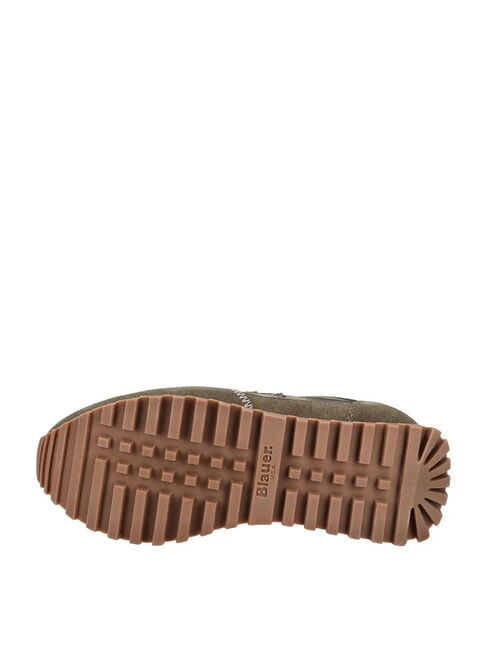 MILLEN Baskets en cuir mélangé taupe - Chaussures Femme
