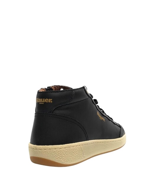 MURRAY Baskets en cuir NOIR - Chaussures Homme